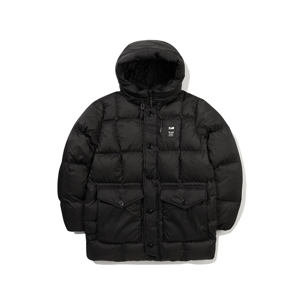 KODAK Mid-Length Light Down Jacket Black