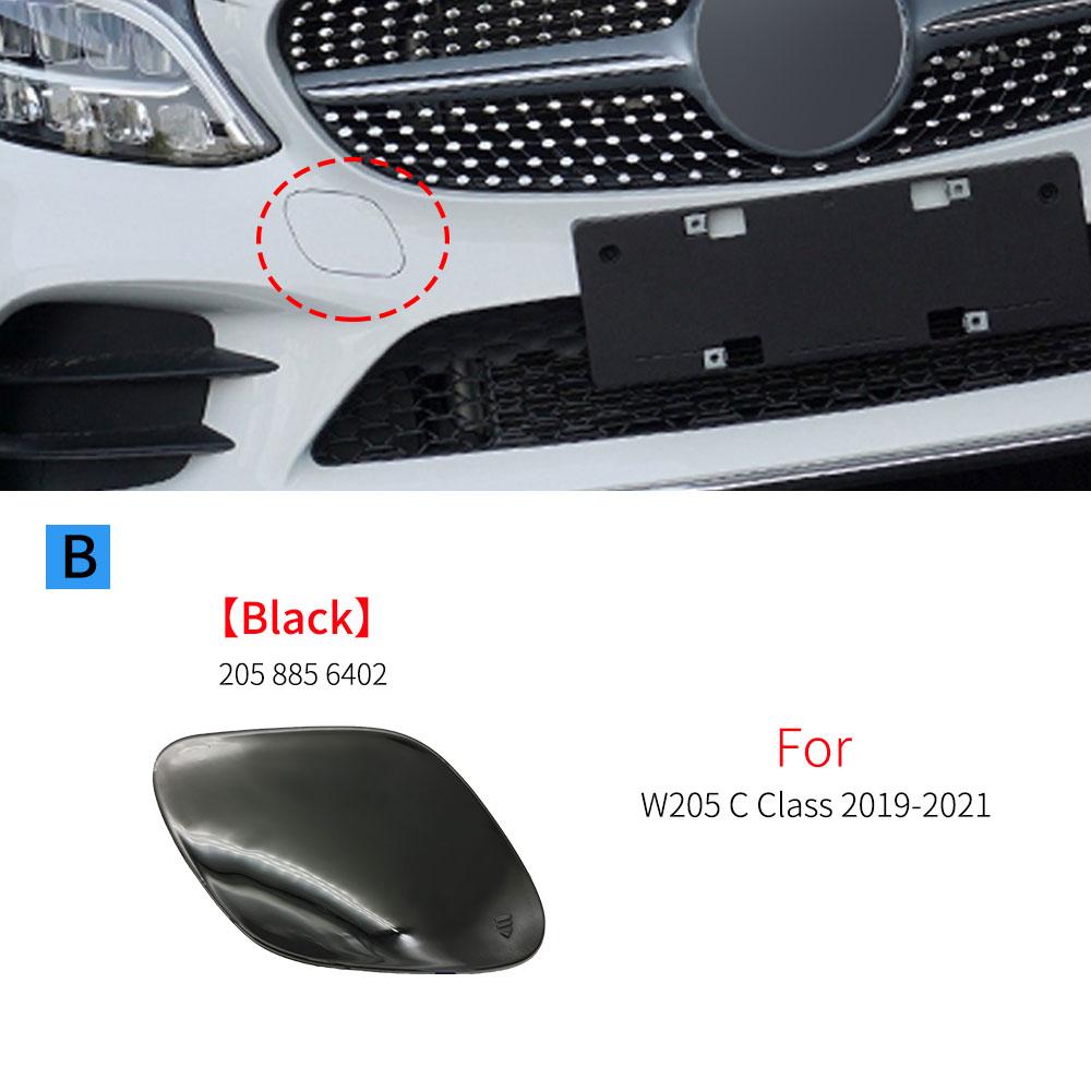 For Mercedes W205 Sport Car Front Bumper Tow Eye Cap Tow Hook Cover With Color For Benz W205 C CLASS 2015- C180 C200 C300