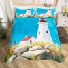 Kids Surfboard Duvet Cover Twin Queen Hawaii Ocean Surfing Bedding Set Boys Teens Men Sea Coastal Flower Decor Comforter Cover