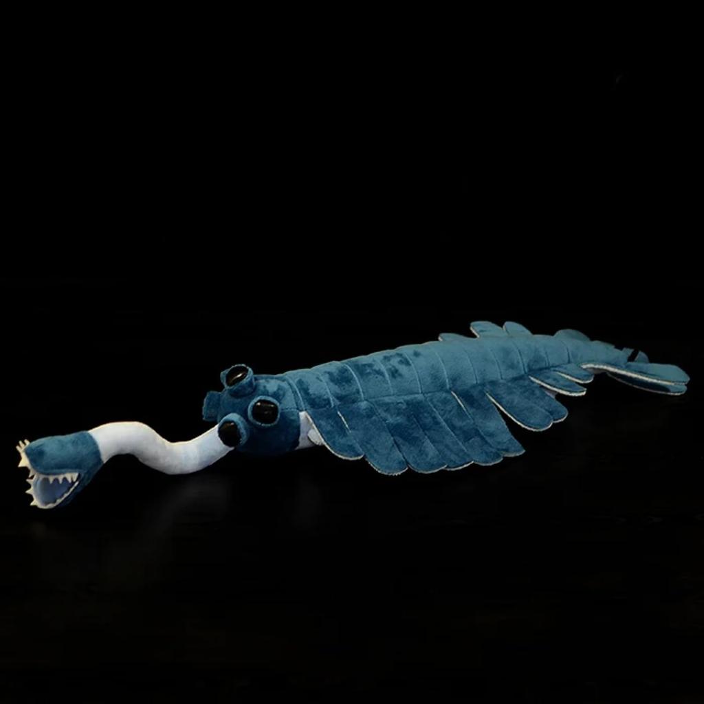 Lilizzhoumax Paleontology Opabin Sea Scorpion Plush Animal Stuffed Cambrian Animal Plush Deep Plush Toy for Boys and Home Length 63CM Series, Toy,