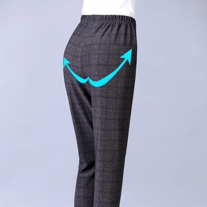 Осень-зима, женские флисовые повседневные клетчатые брюки-карандаш, корейская модная уличная одежда, теплые прямые брюки с высокой талией