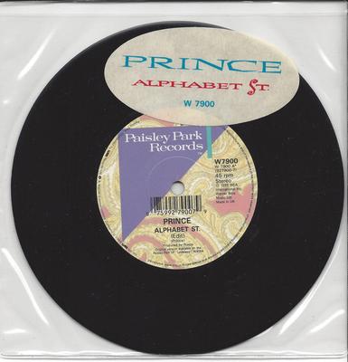 7-дюймовая пластинка PRINCE - Alphabet St. W7900 Paisley Park 1988 Великобритания Рок Б/у