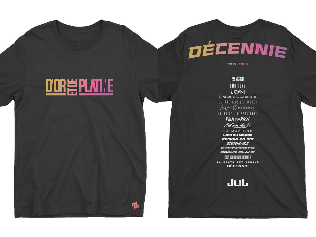 French Rap Jul T Shirt Street Hip Hop Overszied Graphic Y2k Tee MISE A JOUR Tee Julien Mari Harajuku High Street Casual T-shirt