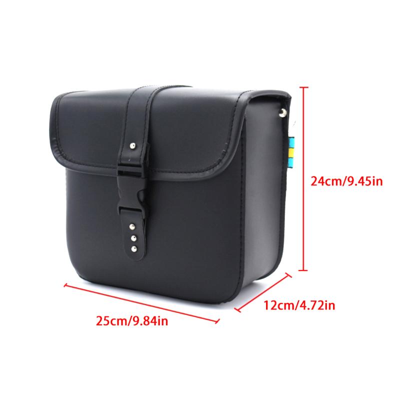 Ретро PU кожа Мотоциклетная седельная сумка Седельные сумки Подсумок Чехол для хранения Боковой багаж Сумка на бак Водонепроницаемые Мотоциклетные аксессуары