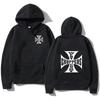 West Coast Iron Cross Choppers Печатный Мужской Модный Крутой Худи Унисекс Модный Флисовый Большой Худи Уличная Мода