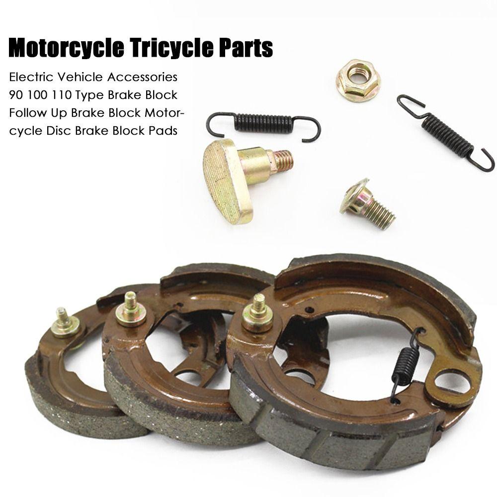 Parts 90 100 110Type Brake Shoe Block Brake Block Pads Pedal Block Pads Scooter E-bike Drum