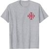 Knight Templar Jerusalem Cross Kingdom of Jerusalem Men T-Shirt Short Sleeve Casual  O-Neck Summer TShirt