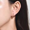 Серьги-кольца PHNIBIRD для женщин, гипоаллергенные из серебра 925 пробы, серьги-кольца из розового золота для девочек 13 мм, милые серьги из розового золота для взрослых