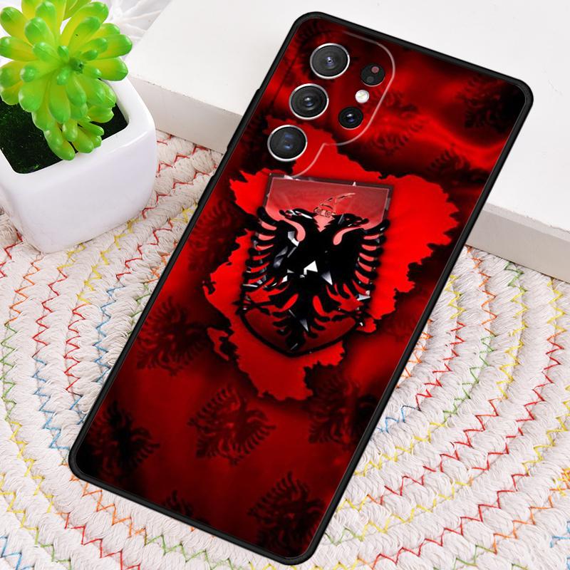 Чехол для телефона Албанский флаг Орел для Samsung Galaxy note 10 pro S26 Ultra S23 S24 FE S25 S21 S22 PLUS ударопрочный