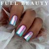 24pcs/Box Detachable Ballerina False Nails Wearable Fake Nails Full Cover Laser Nail Tips Manicure Tool Press On Nails