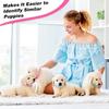 BOUMUSOE 18 Pcs Puppy Collars for Litter Adjustable Puppy Whelping Collars Soft Nylon Puppy ID Collars with Safety Quick Release Buckle for Small