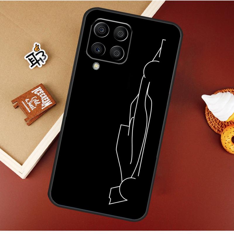 Минималистичная трасса Формулы-1 для чехла Samsung Galaxy M31 M51 M21 M11 M20 M13 M33 M53 M52 M32 M12 M14 M34 M54 M55 M15