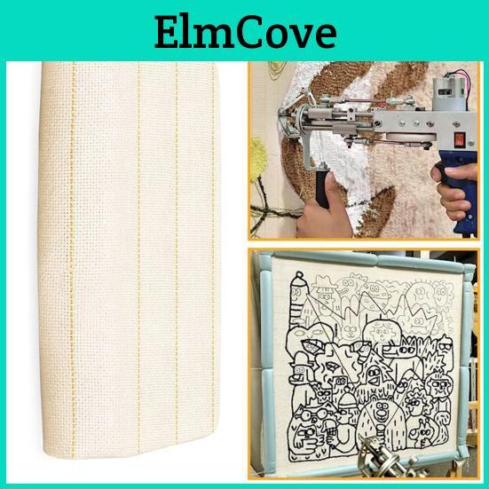 To Easy Durable Cut Convenient Tufting Fabric Household Tufted Yellow Thread Cloth Carpet Base For Gifts