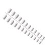 Pack of 24 Short Ballerina Safe Scratch-resistant Coffin False Nails French Style DIY Graceful Personality Acrylic Nail