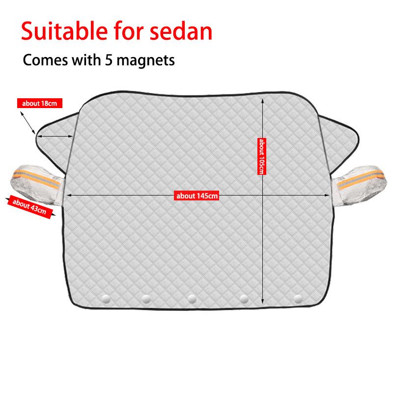 Автомобильный лобовой экран от снега и ультрафиолета для зимы, 1 шт., автомобильный чехол для переднего окна, защита от льда и мороза, наружная защита автомобиля