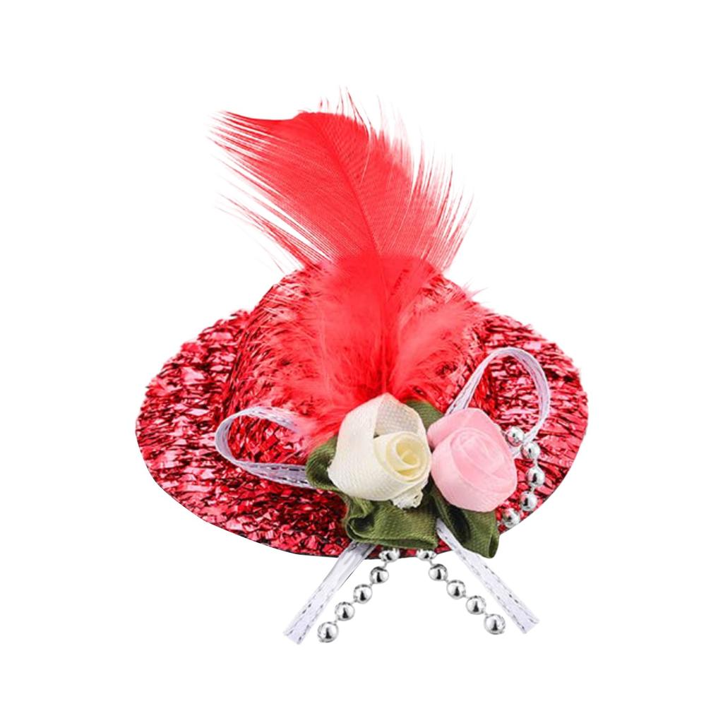 Куриные шляпы для курицы, маленькие забавные аксессуары для курицы, цилиндр с перьями