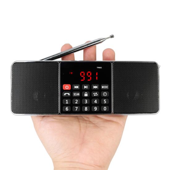 Цифровое радио Retekess TR602 Портативный светодиодный дисплей Стереодинамик громкой связи FM/AM Bluetooth-совместимое радио для пожилых людей