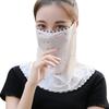 Женский мягкий шифоновый цветочный шарф с защитой от пыли и солнца, защитный шарф для лица, шеи, гетры