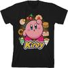 Черная футболка для мальчиков Kirby Circle of Food