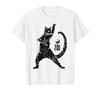 Футболка с изображением веселого кота, практикующего тайцзи-технику Инь-Ян
