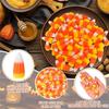 250 шт. Хэллоуин Смола Конфетная Кукуруза Искусственная 3D Бусина Конфетная Кукуруза Осень Поддельная Фейковая Кукуруза Украшения для Скрапбукинга
