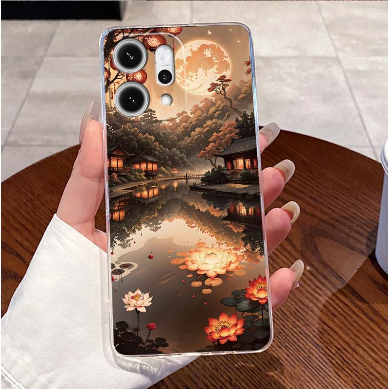 Чехол для OPPO Reno14 Reno 14 Pro 5G Роскошный Милый Сердце Кролик Забавный Чехол OPPO Reno 14 14Pro Reno14Pro 5G Прозрачный Мягкий Чехол для Телефона