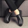 Sleeve casual leather shoes men's autumn 2025 new casual shoes soft leather trend breathable soft sole