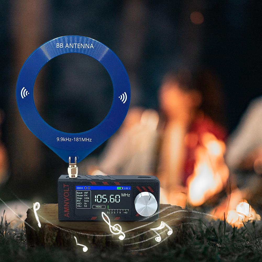 10 кГц - 180 МГц Кольцевая антенна СВ/КВ с преобразователем низкого импеданса Кольцевая КВ антенна Мини-кольцевой антенный модуль для радиолюбительской связи