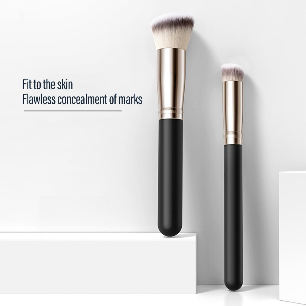 Seamless Contour Makeup Brush Fiber Material 14.7x1.6CM 16.4x3CM Professional Tool For Blending Foundation