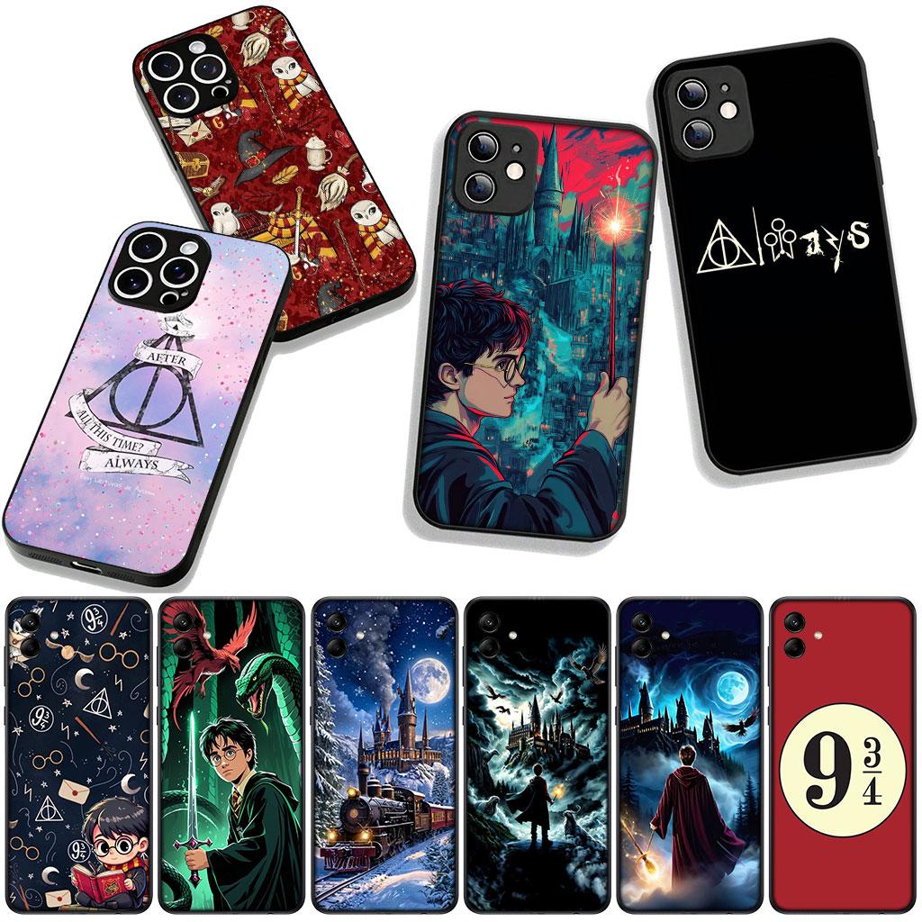 for Samsung Galaxy A25 A37 A57 A12 A14 A31 A41 A50 A51 A70 A71 A72 A21S A04 M15 Note 20 9 8 10 Case Art Owl Harries Wand Potters