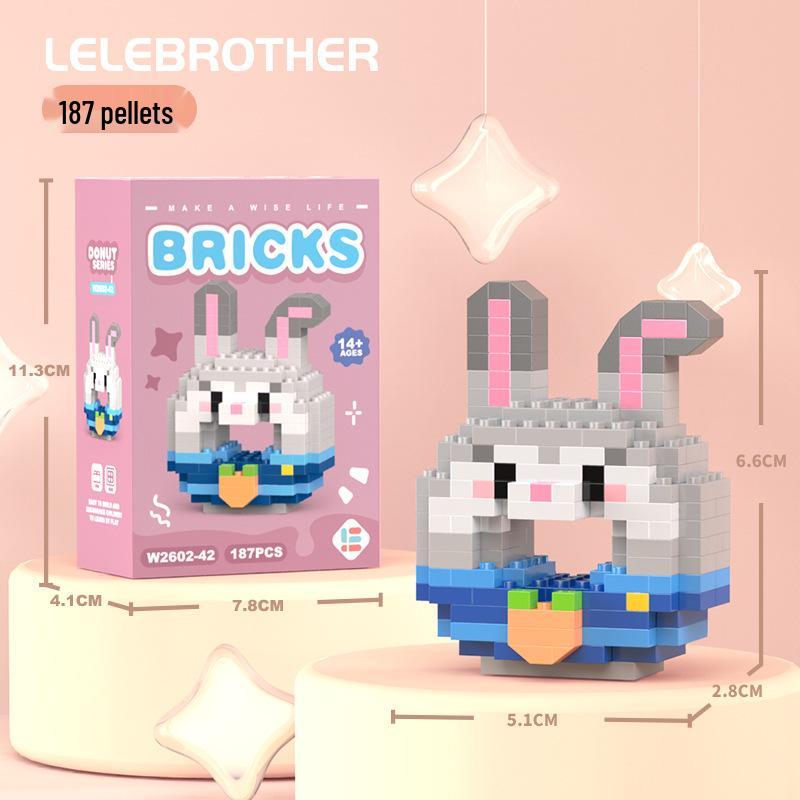 Совместимые с Lego микро строительные блоки мультяшные фигурки - детские развивающие настольные игрушки