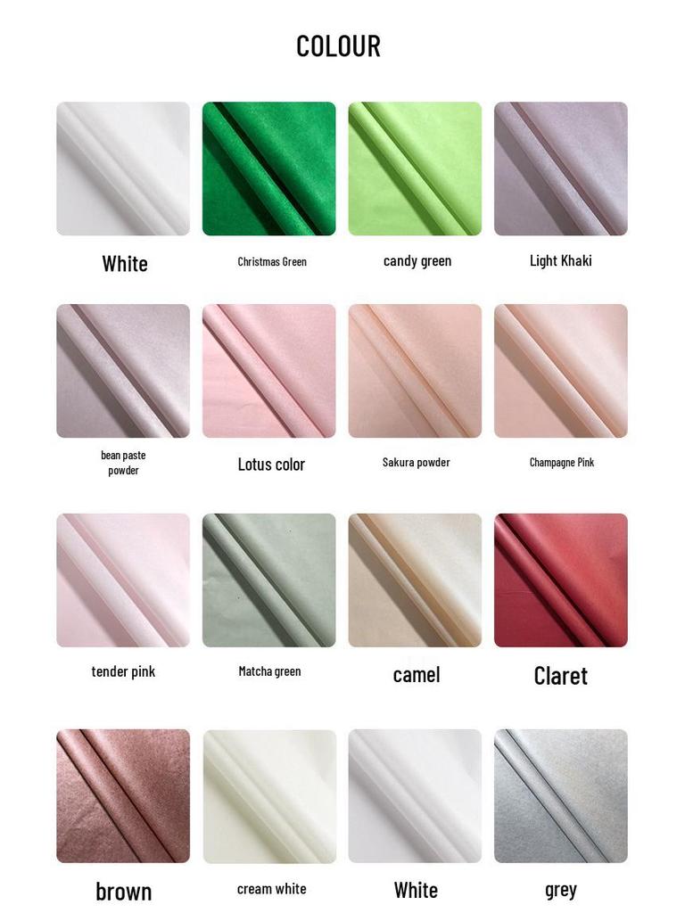 Цветочная тишью бумага в корейском стиле для упаковки букетов и украшения подарков