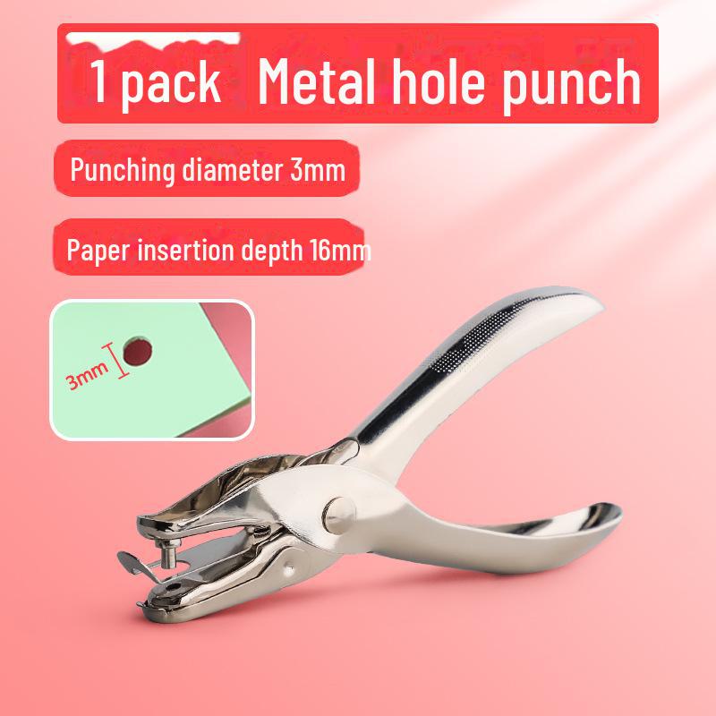 Дырокол с круглыми отверстиями для переплета картона и бумаги