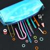 Профессиональный набор крючков для вязания крючком DIY, эргономичные спицы, зажим для пряжи, маркер, инструмент для плетения и шитья для начинающих