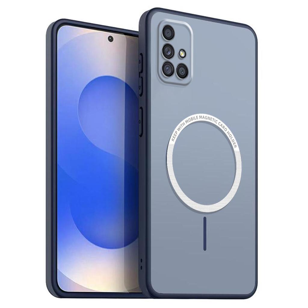 Матовый полупрозрачный магнитный чехол для телефона Samsung Galaxy A71 4G, A51 Мягкий ТПУ чехол