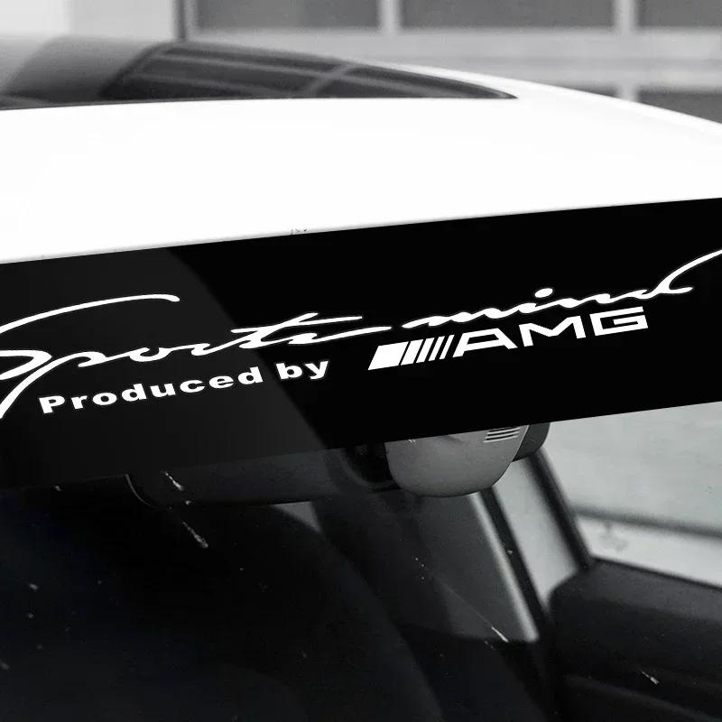 DNBF1 Декоративная наклейка на переднее стекло автомобиля для Mercedes Benz AMG W204 W203 W205 W211 W212 W213 W201 W210 W124 Автоаксессуары