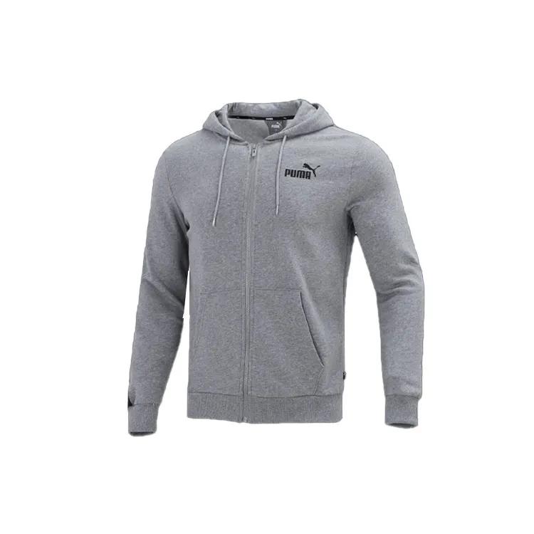 PUMA Jackets Men's Gray Hooded Moderate Other (Unisex) Jackets 849555 03