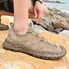 Модная летняя мужская обувь, дышащая кожа, повседневная обувь, мужские удобные мокасины, сетчатая мужская обувь, для ходьбы на открытом воздухе, zapatos