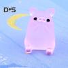 6pcs Eye-catching Pig Statue Ornament Carving Technology Cute Glow Pig Mini Portrait Mini Fairy Garden Landscape
