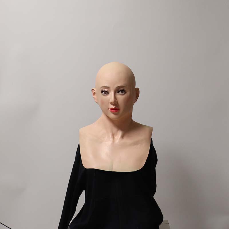 Halloween Latex Mask Sexy Beauty Full Head Realistic Costume Party Prop