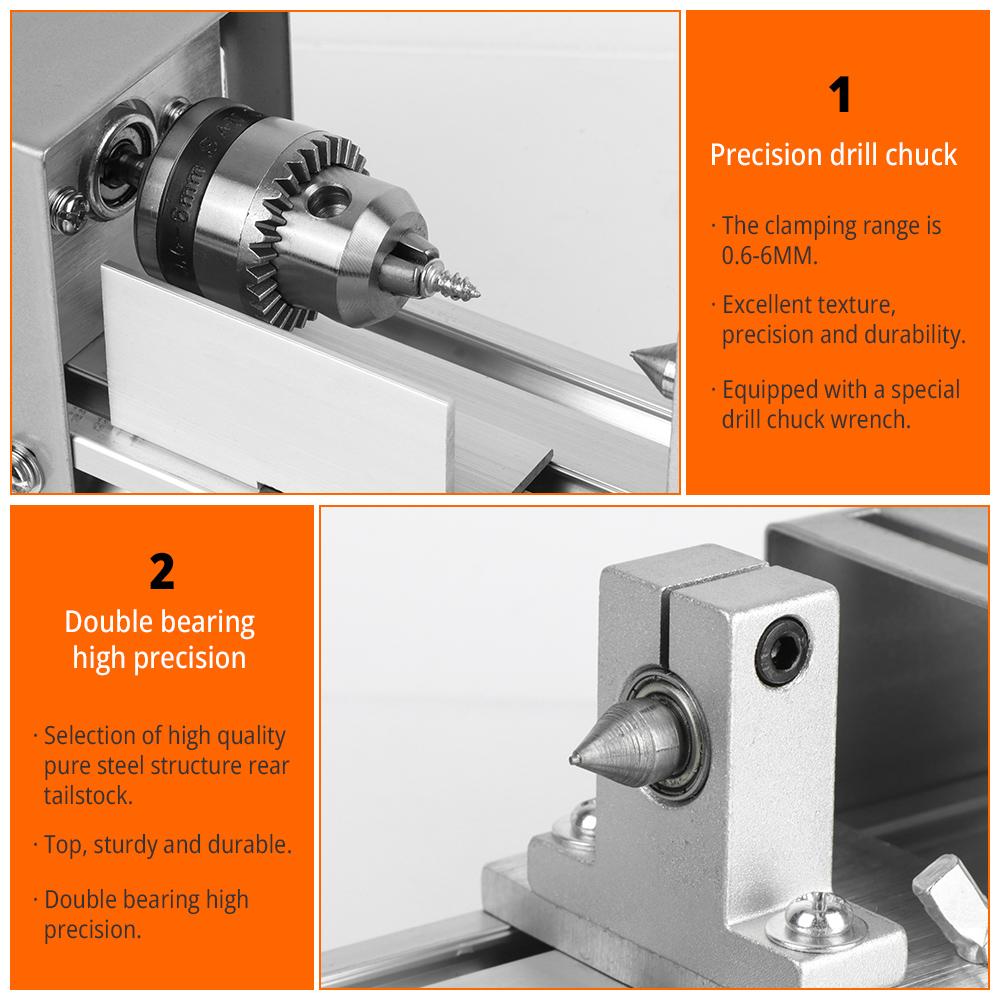 Миниатюрный токарный станок для бусин Будды 12-24 В Мини-деревотокарный станок Машина для шлифовки и полировки бусин Будды Вращающийся инструмент DIY Деревообработка