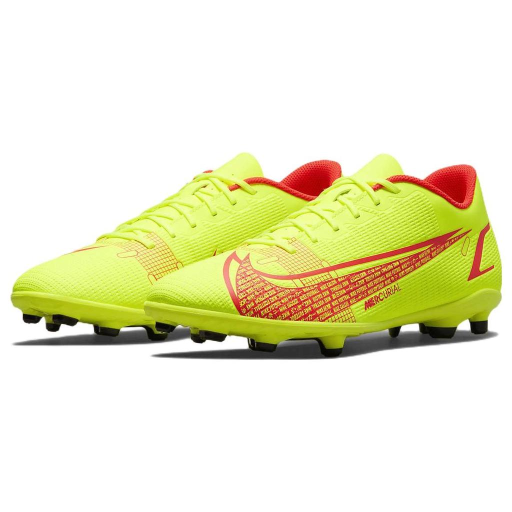 Nike Mercurial Vapor 14 Club FG MG Motivation Pack Unisex Sneakers Green Volt Bright-Crimson CU5692-760