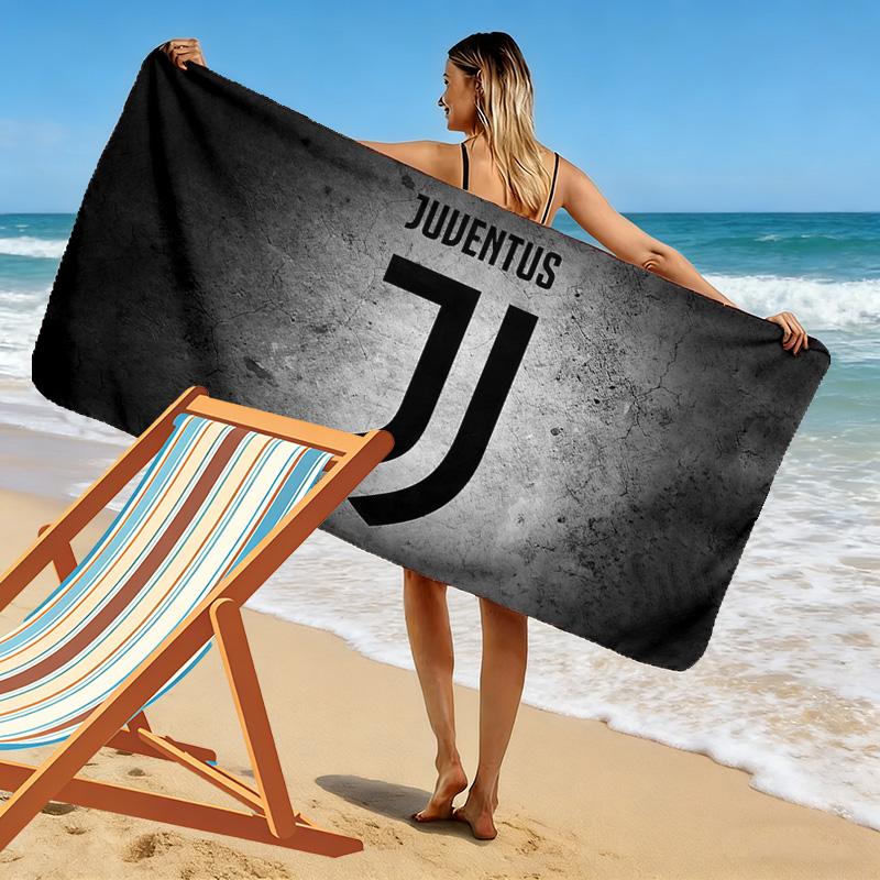 Пляжное полотенце Juventus JJ Print, Большое мягкое быстросохнущее полотенце для пляжа, кемпинга, плавания