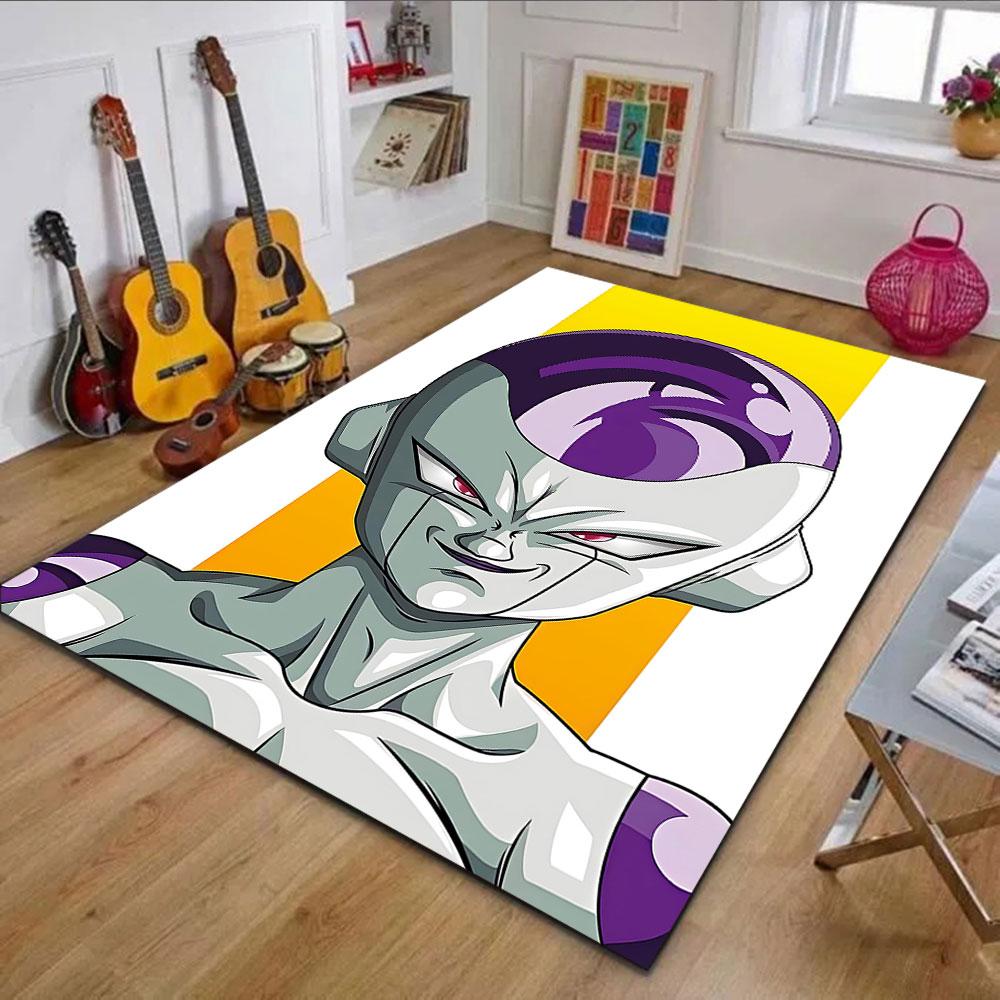 "Alien Warrior with Purple Accents" Patterned carpet, non slip mat suitable for living room and bedroom sofas