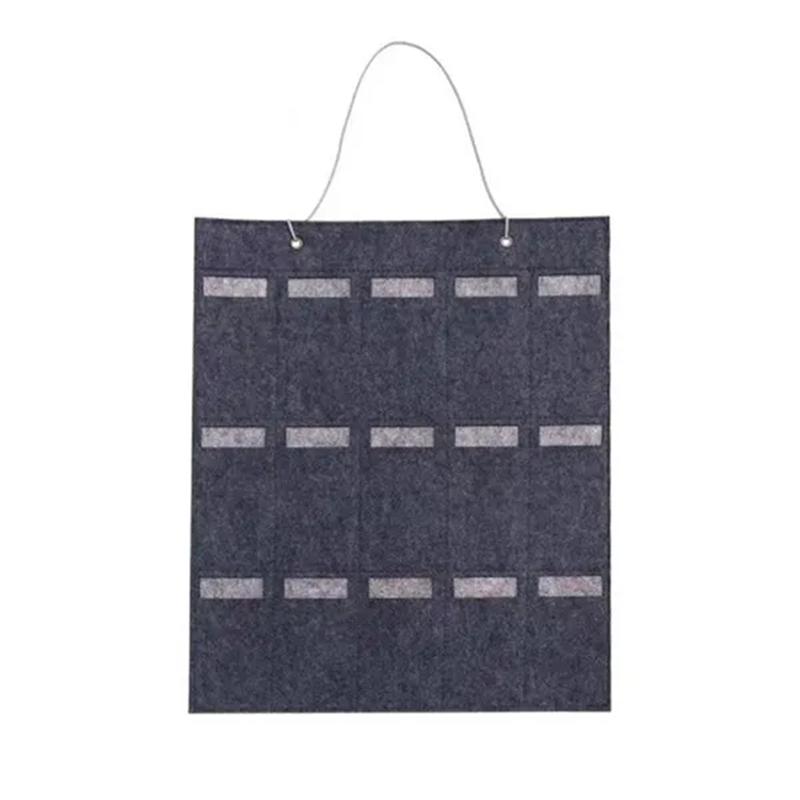 Фетровая подставка для очков с 15 слотами, держатель для солнцезащитных очков, дисплей для хранения очков, подвесная сумка, настенный карманный ящик для хранения, органайзер