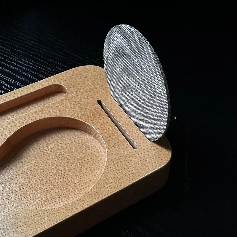 51/53/58 мм Станция для темперовки кофе Подставка Деревянный Органайзер для кофейного портафильтра Кофейный рычажный инструмент Мат Дозирующая штанга Держатель фильтра