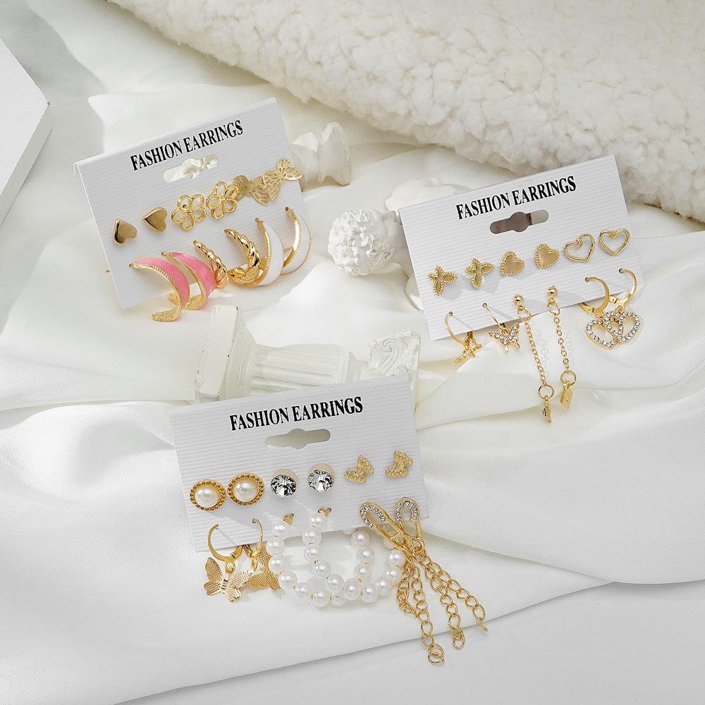 Набор геометрических висячих серег с кисточками и бабочками, женские модные серьги-подвески в богемном стиле