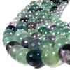 Бусины из смешанного флюорита SmileStone, 10 мм, Продаются на нити (приблизительно. 38см), Натуральный камень, Камни силы (10мм)