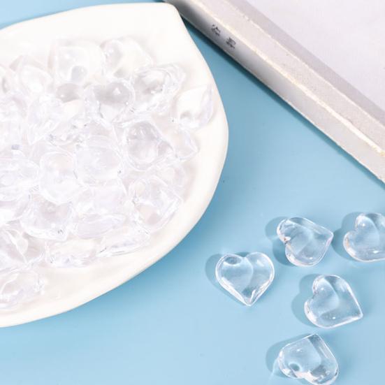 250 шт. акриловые искусственные хрустальные полупрозрачные сердца в форме сердца искусственные драгоценные камни наполнитель для вазы