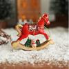 Vintage Christmas Ornament Hand Painted Resin Figurine Tree Hanging Decoration  Festive Arrangement